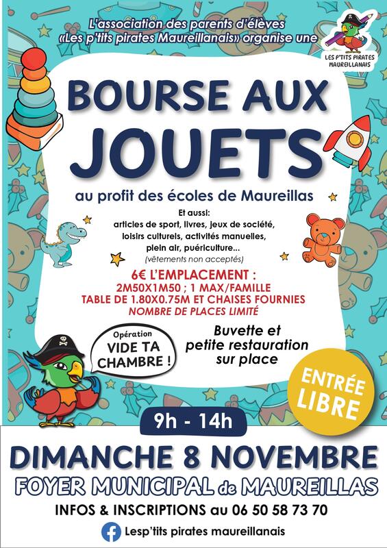 Bourse aux jouets au profit des écoles de maureillas