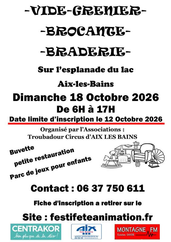 Braderie - vide grenier - brocante