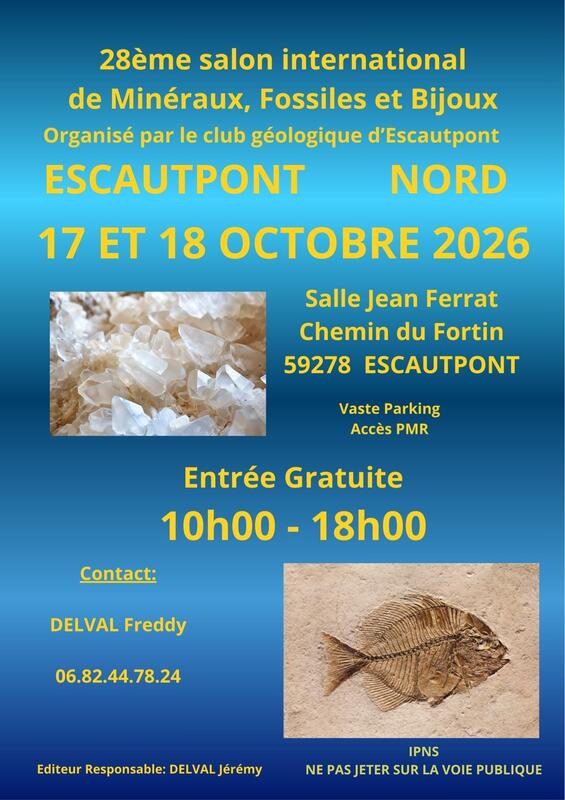 28ème salon international de minéraux et fossiles