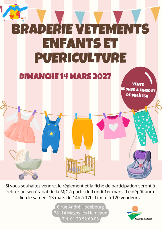 Braderie vetements enfants et puericulture