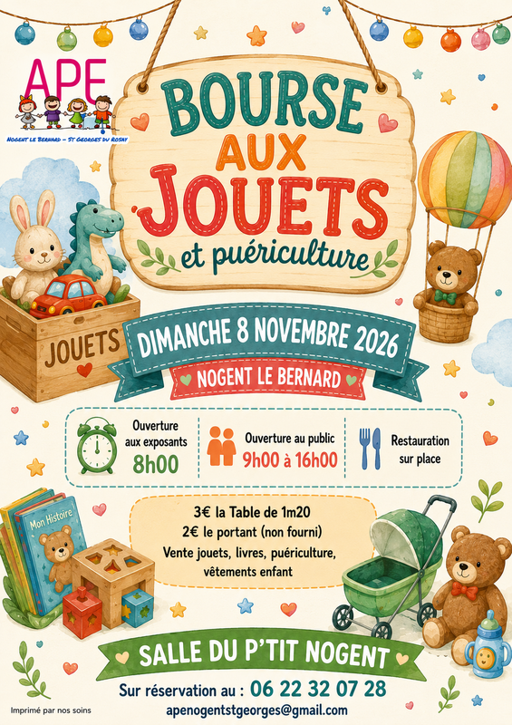 Bourse aux jouets et puériculture