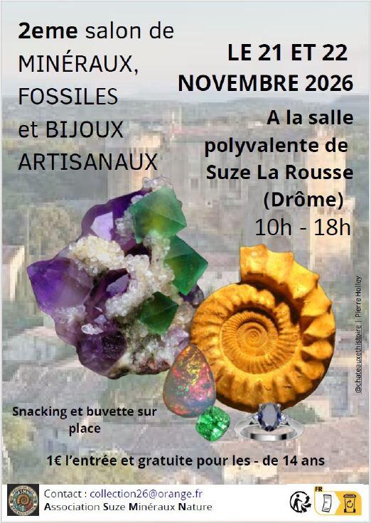 2ème salon minéraux fossiles et bijoux artisanaux