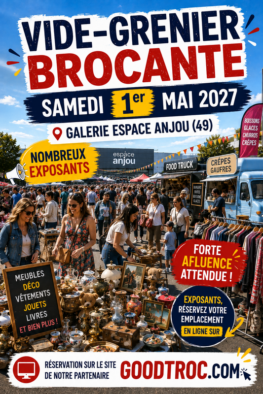 Brocante - vide‑greniers à la galerie espace anjou
