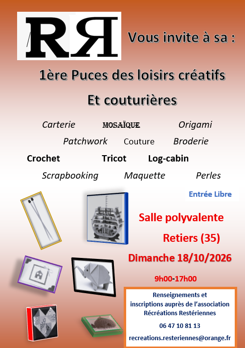 1ère puces des loisirs créatifs et des couturières