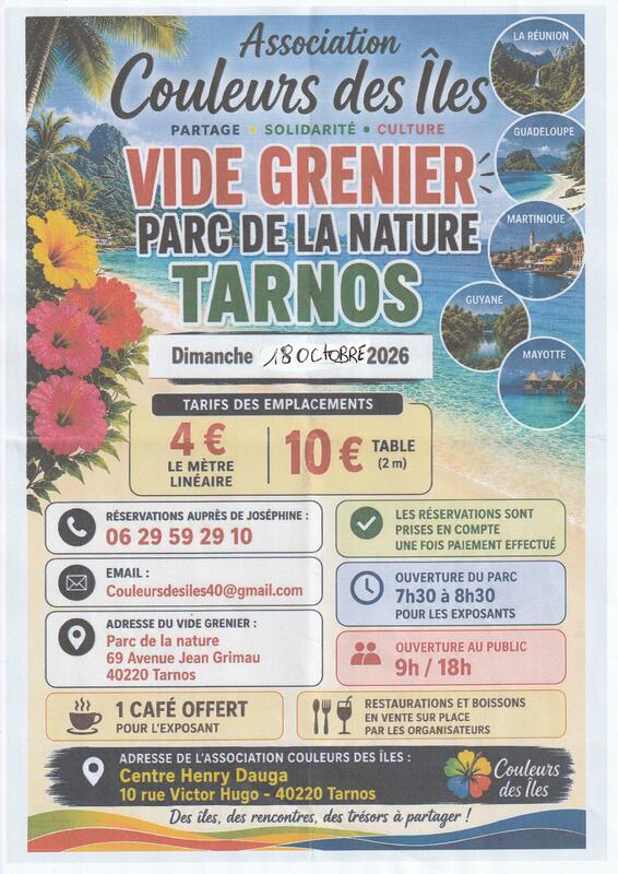 Vide grenier couleurs des iles