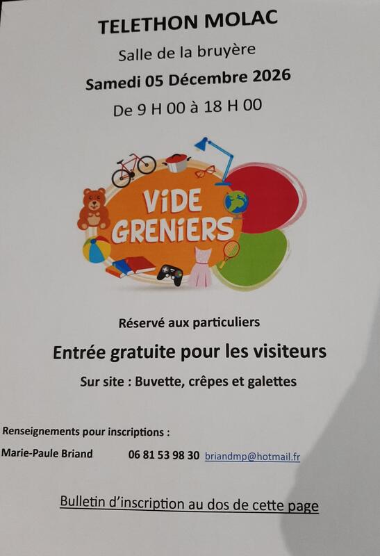 Vide grenier du telethon