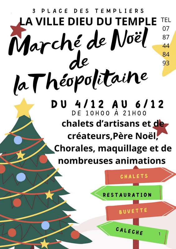 Grand marche de noel traditionnel