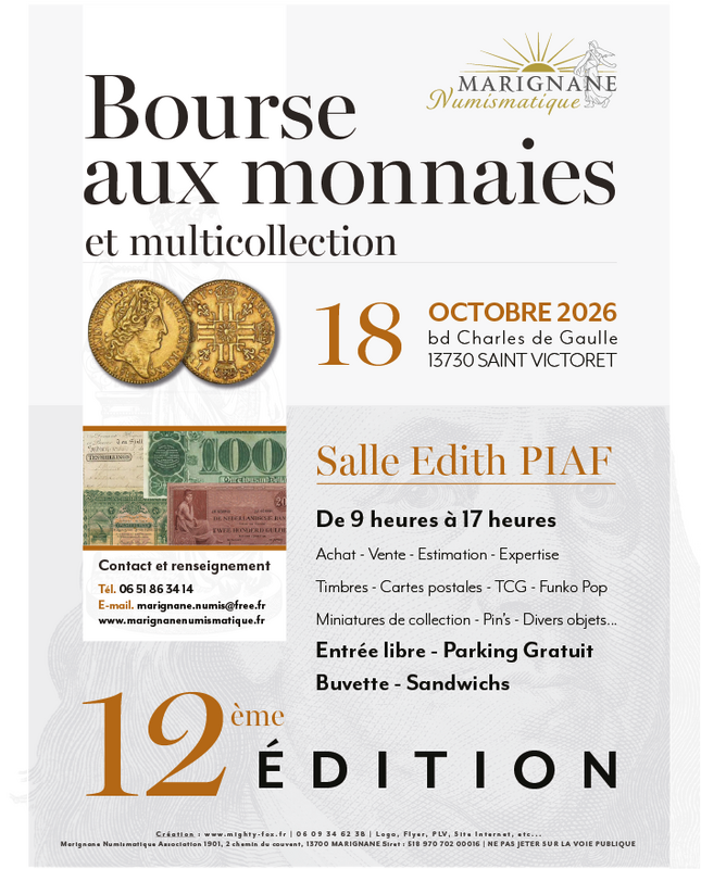 Bourse aux monnaies et toutes collections
