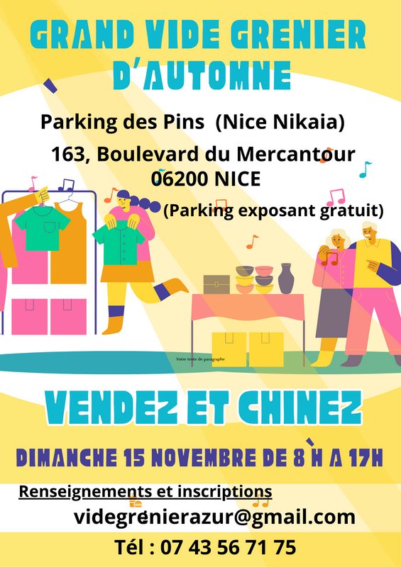 Grand vide grenier d'automne