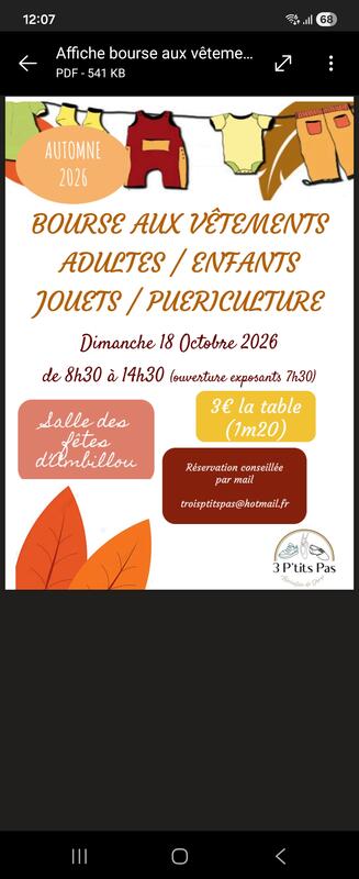 Bourse aux vêtements