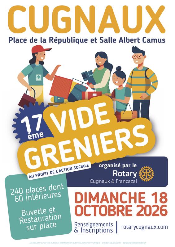 17eme vide-greniers du rotary club de cugnaux
