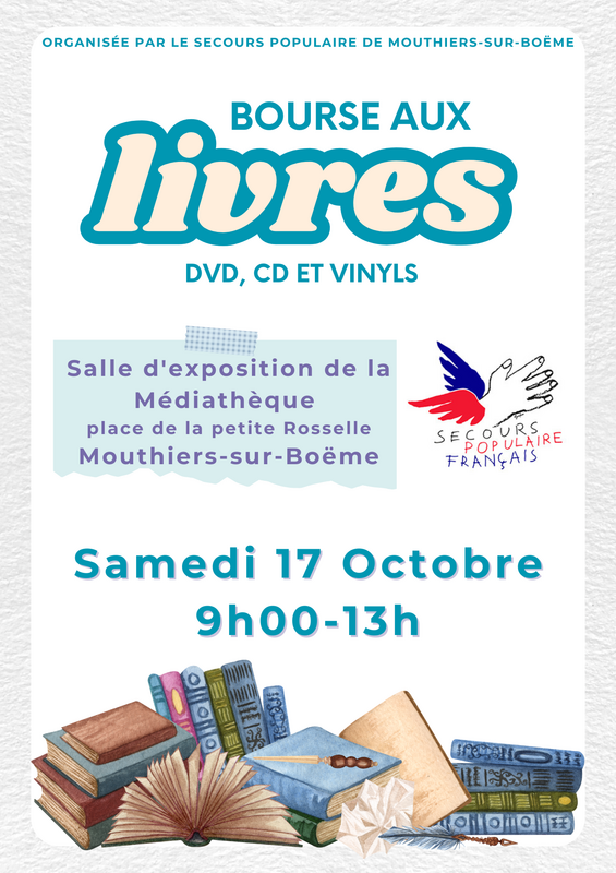 Bourse aux livres, cd, dvd, jeux