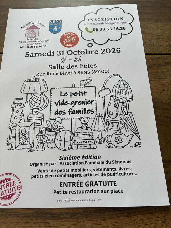 6eme petit vide grenier des familles
