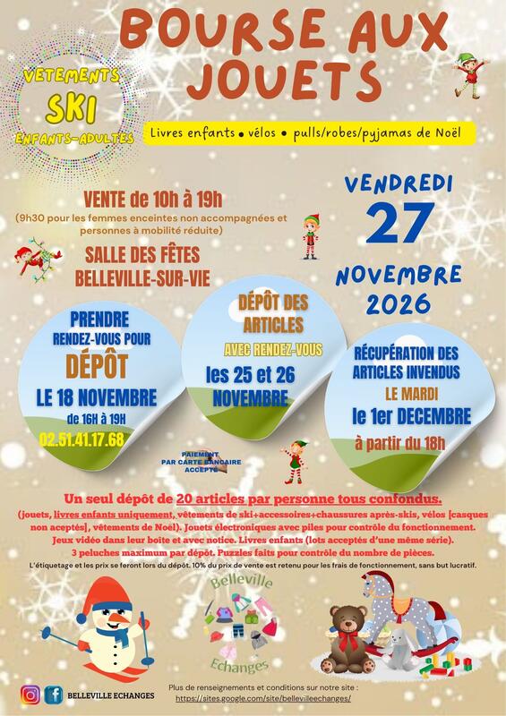 Bourse aux jouets et vêtements de ski enfants et adultes 2026