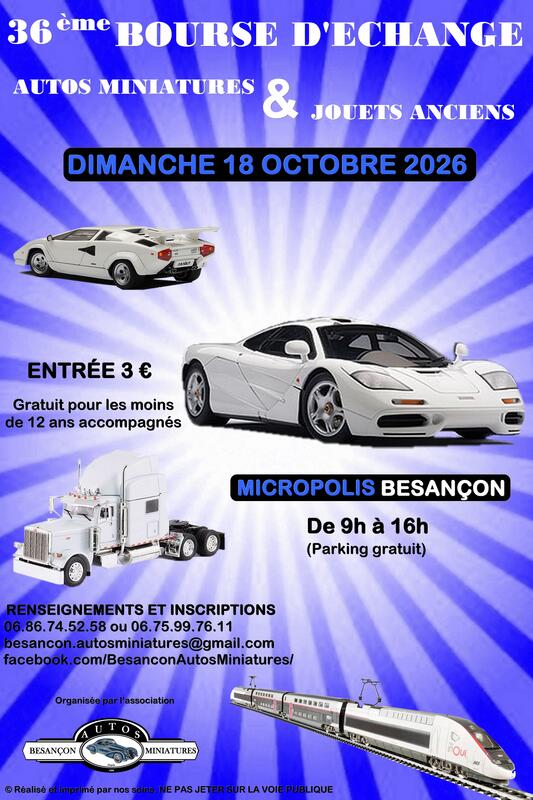 36ème bourse d'échange autos miniatures et jouets anciens