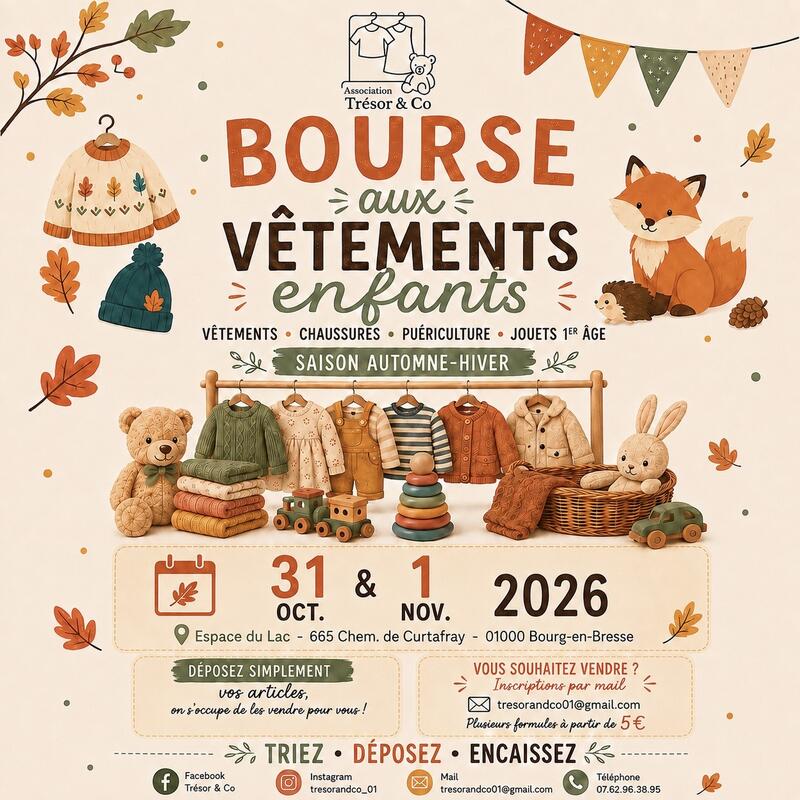 Bourse aux vêtements enfants - puériculture - jouets