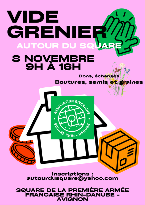 Vide grenier autour du square
