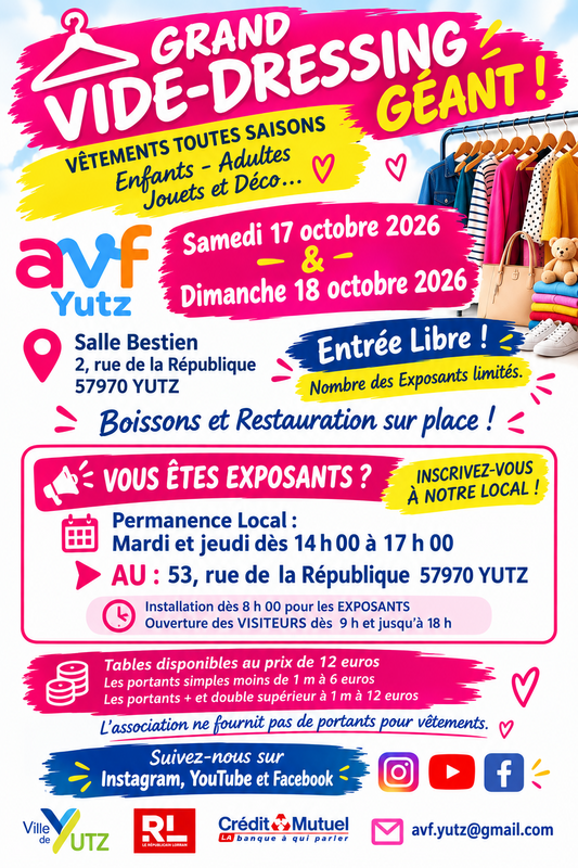 Grand vide - dressing géant à yutz