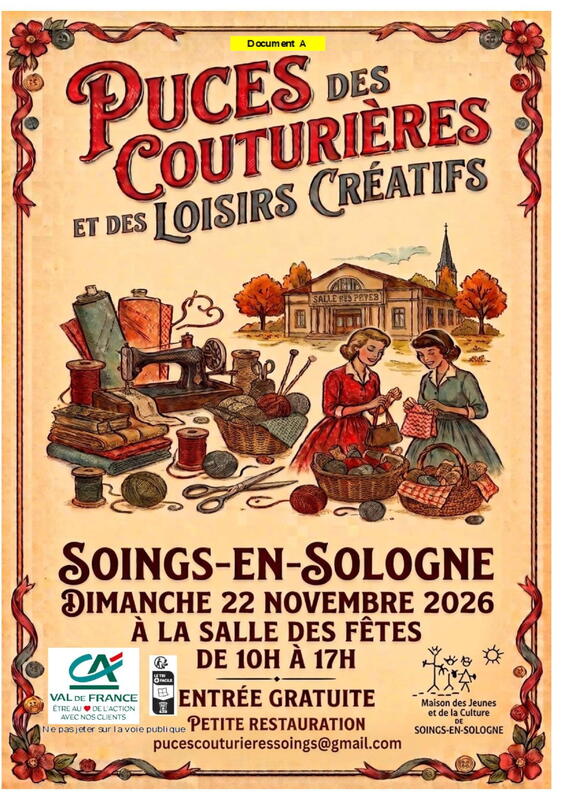 Puces des couturières et des loisirs créatifs