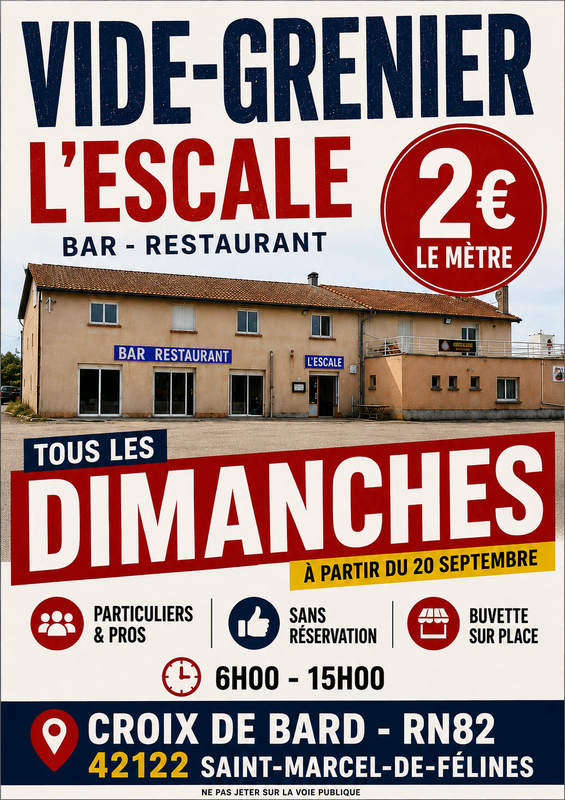 Vide grenier l'escale