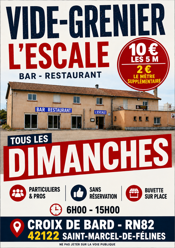 Vide grenier l'escale