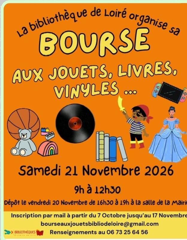 Bourse aux jouets, livres, vinyles et jeux videos