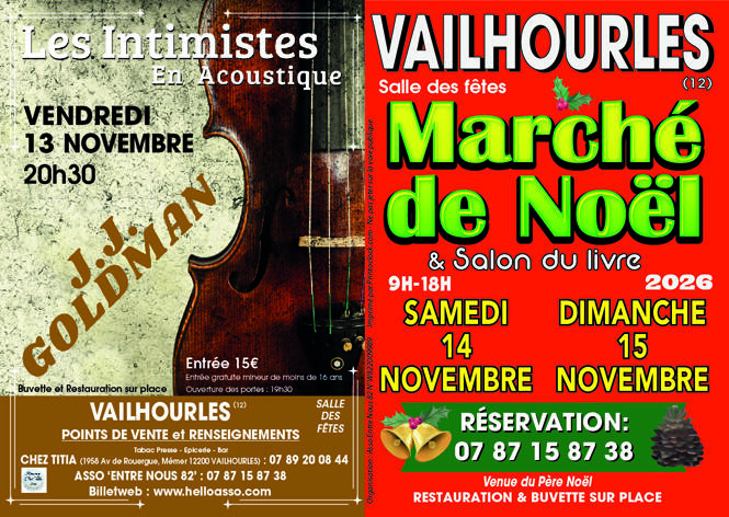 Marché de noël et salon du livre