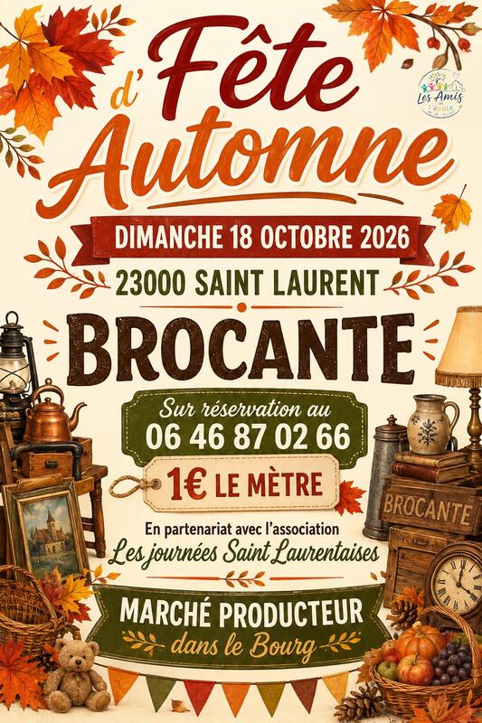 Vide grenier d'automne