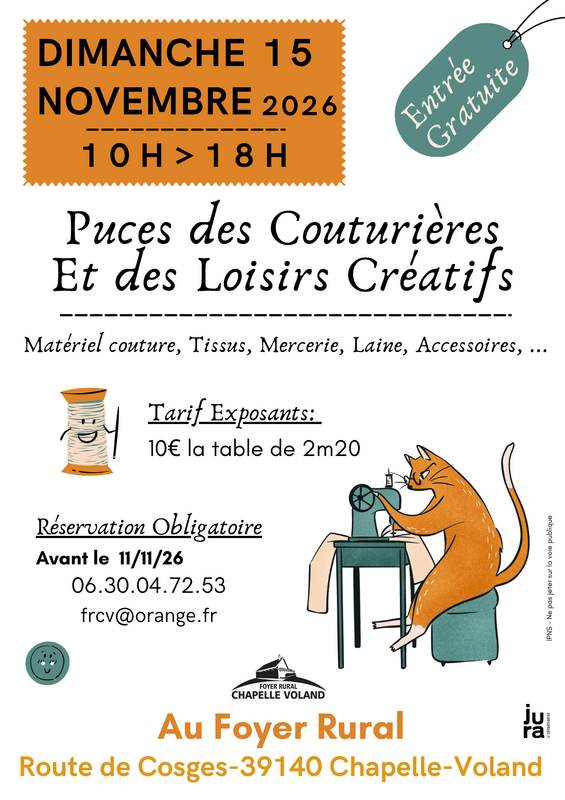 Puces des couturières et des loisirs créatifs