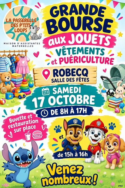 Bourse aux jouets, vêtements et puériculture
