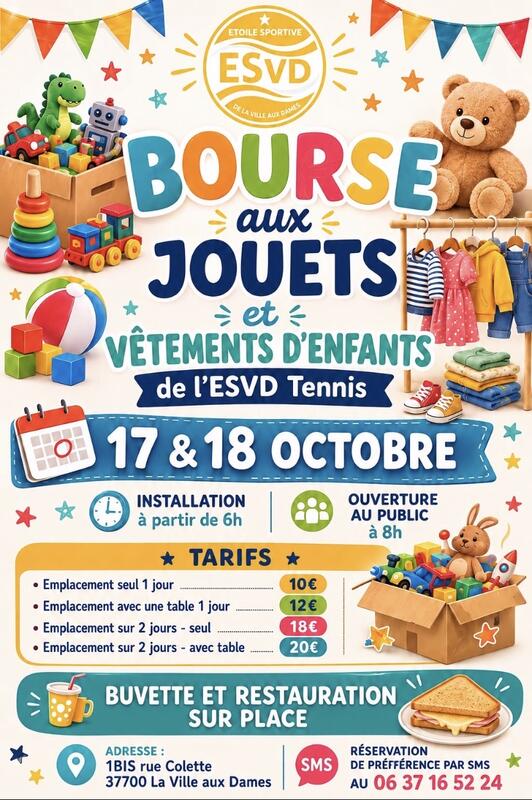 Bourse jouets esvd tennis