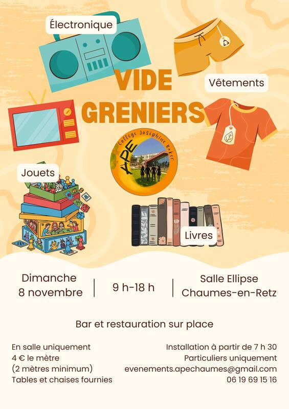Vide-greniers de l'ape du collège joséphine baker