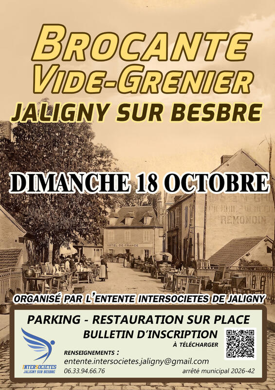 Brocante - vide grenier de jaligny