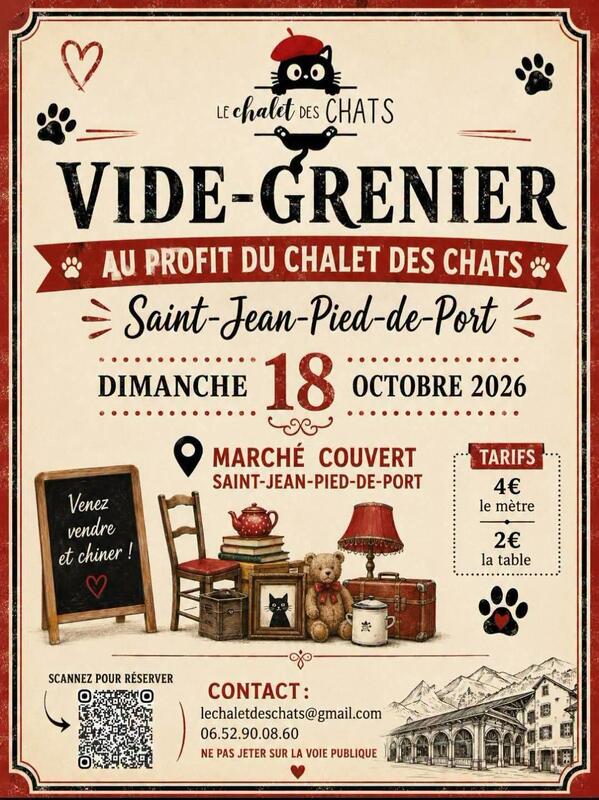 Vide grenier de l'association le chalet des chats