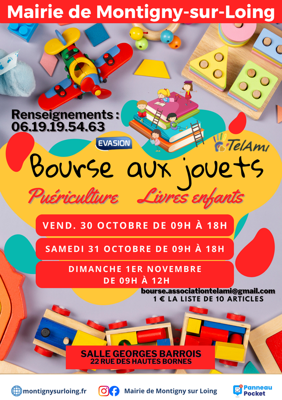 Bourse aux jouets, puériculture et livres pour enfants