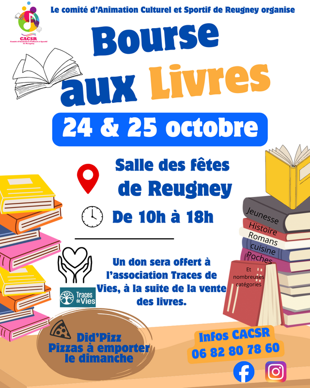 Bourse aux livres, CD, DVD, jeux