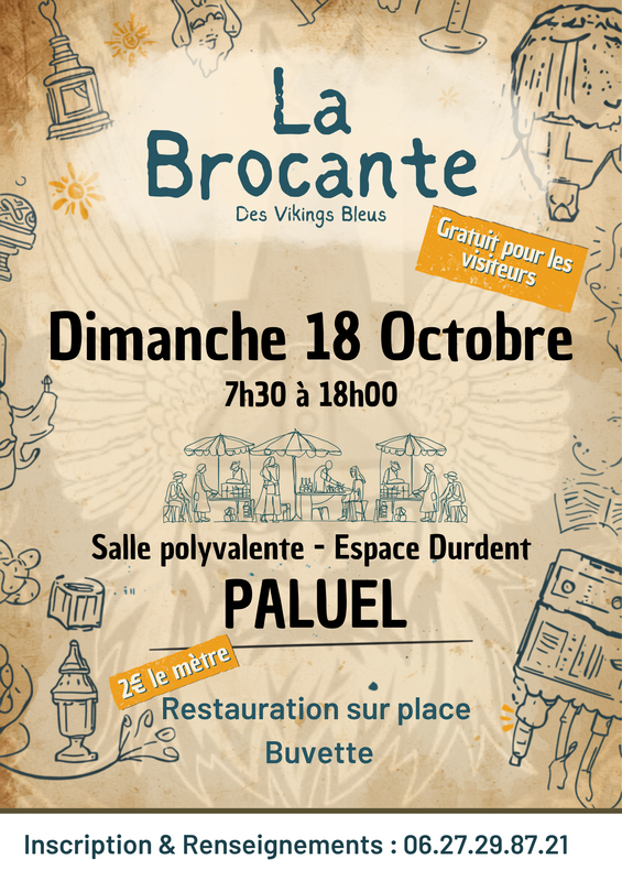 Brocante des vikings bleus