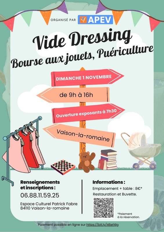 Bourse aux jouets, vêtements et puériculture