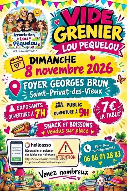 Vide grenier de lou pequelou