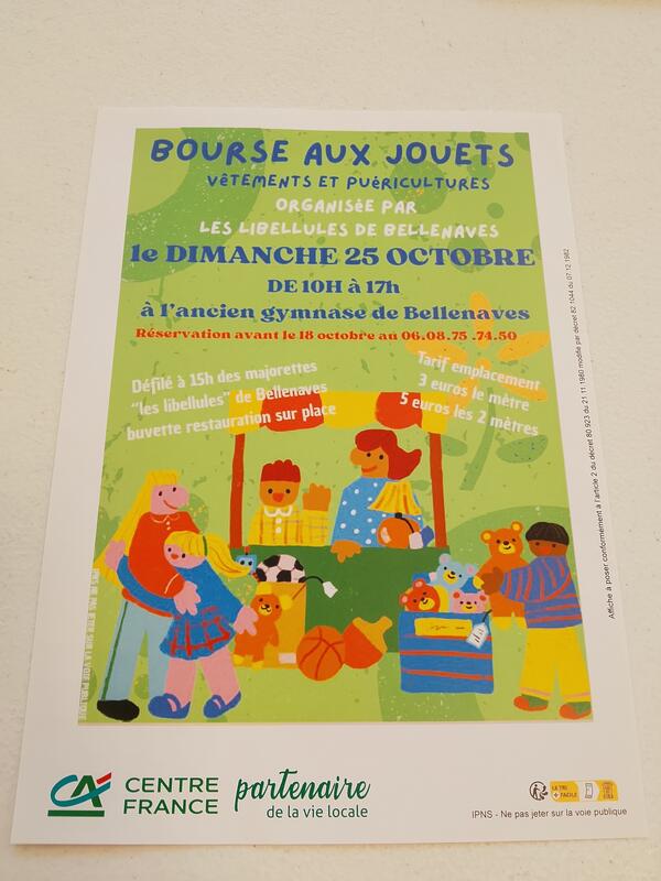 Bourses aux jouets vêtements et puériculture