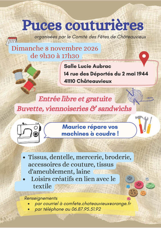 Puces couturières et loisirs créatifs