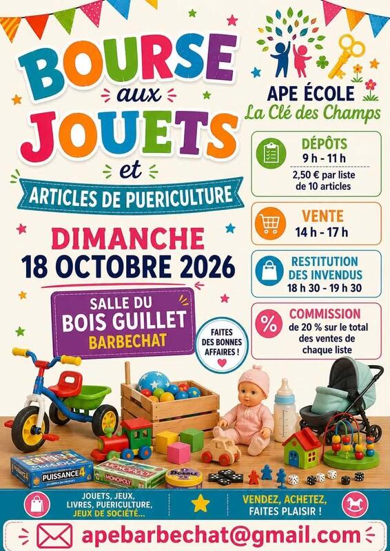 Bourse aux jouets et articles de puériculture