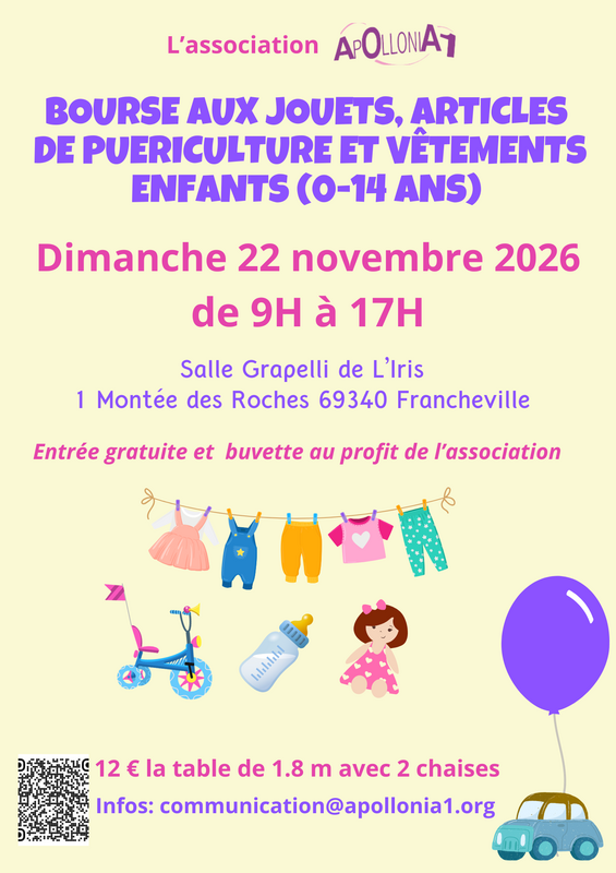 Bourse aux jouets - puériculture - vêtements enfants
