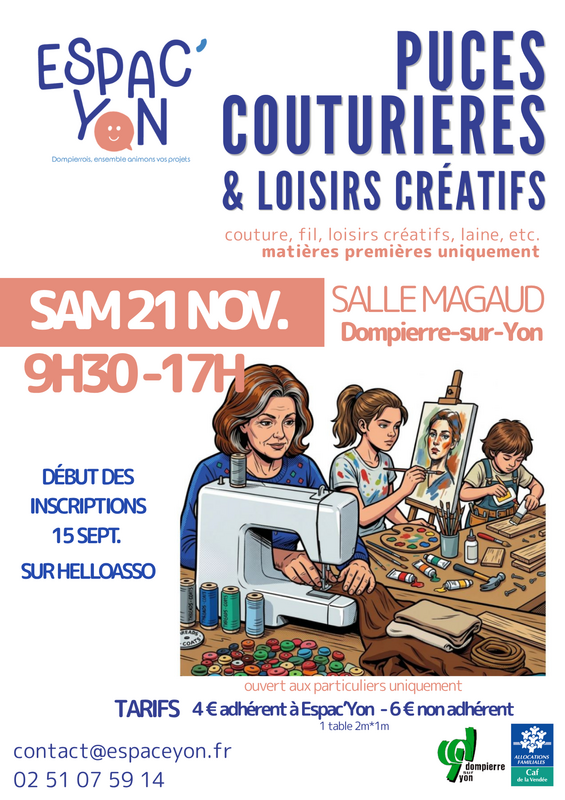 Puces couturières et loisirs créatifs