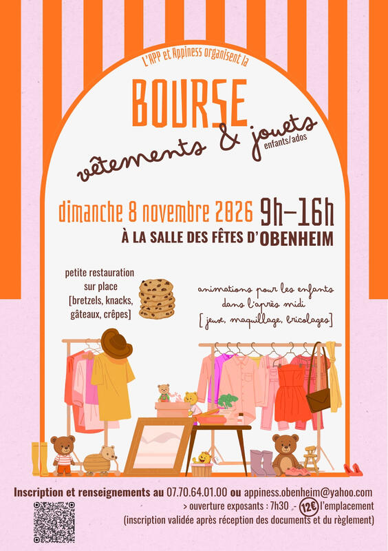 Bourse vêtements jouets enfants/ados