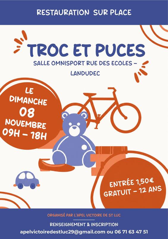 Troc et puces de l'apel école victoire st luc