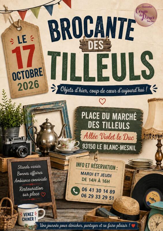 Brocante - vide grenier des tilleuls