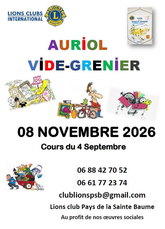 Vide-grenier du lions club pays de la ste baume
