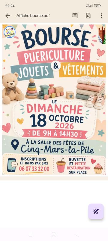 Bourse puériculture jouets vêtements