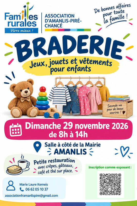 Braderie - jeux, jouets et vêtements pour enfants